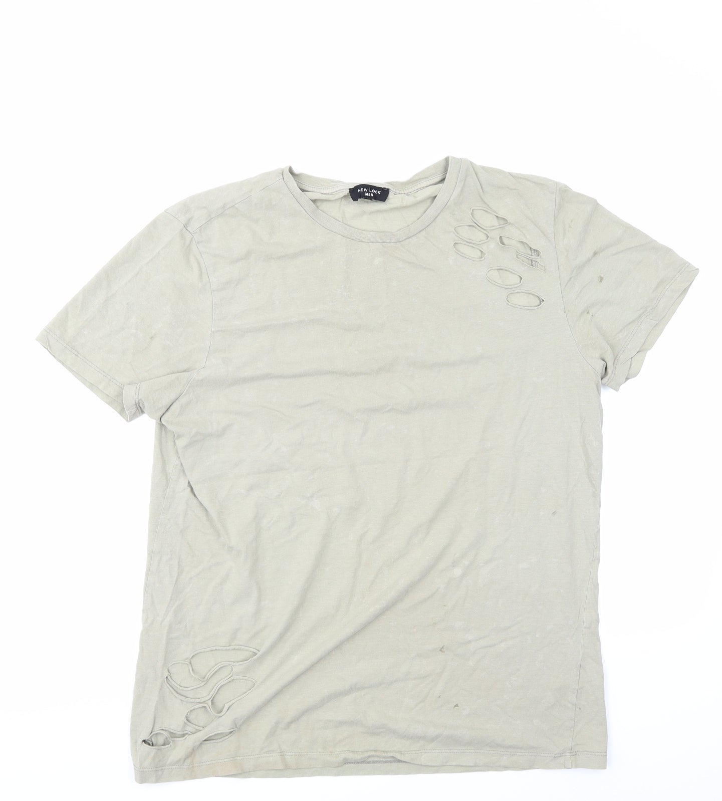 new Look men Mens Beige    T-Shirt Size M