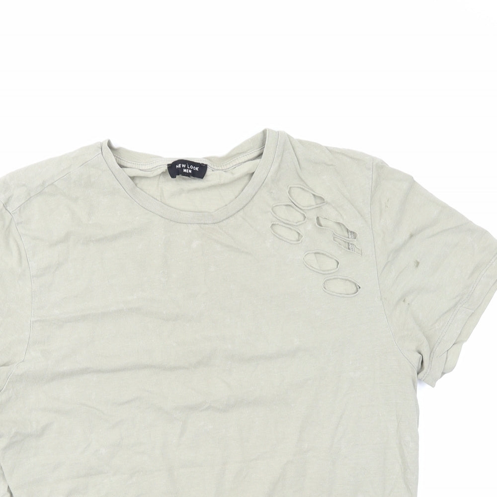new Look men Mens Beige    T-Shirt Size M