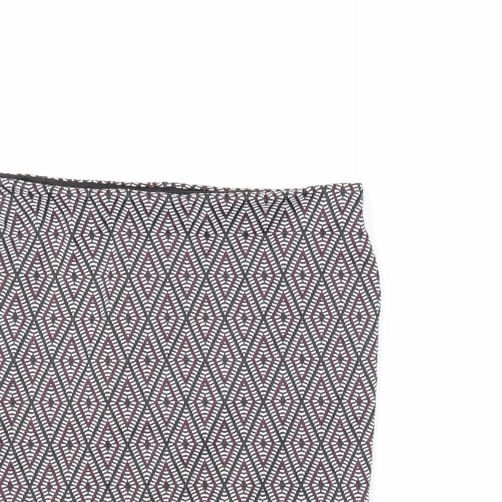 Primark Womens Multicoloured Argyle/Diamond  A-Line Skirt Size 14