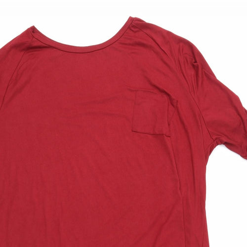 Shien Womens Red   Tunic Blouse Size 4XL