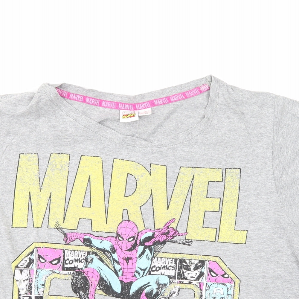 Marvel Womens Grey   Basic T-Shirt Size M