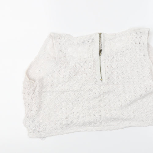 New Look Womens White   Cropped Tank Size 16