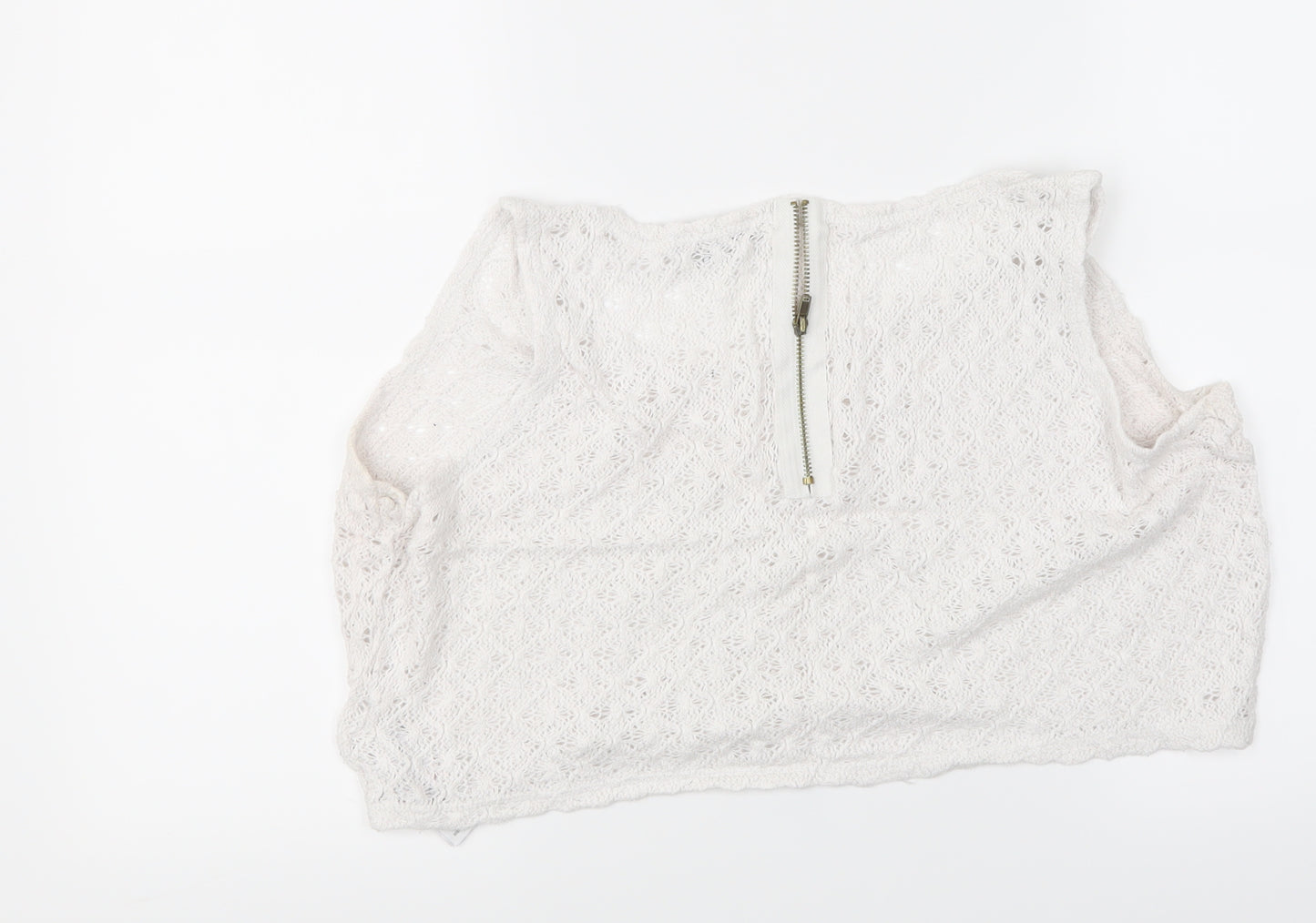 New Look Womens White   Cropped Tank Size 16