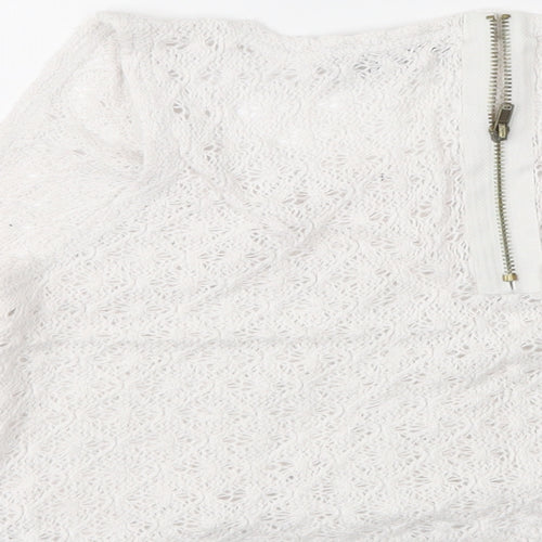 New Look Womens White   Cropped Tank Size 16