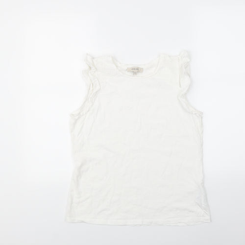 Oasis Womens White   Basic Tank Size S