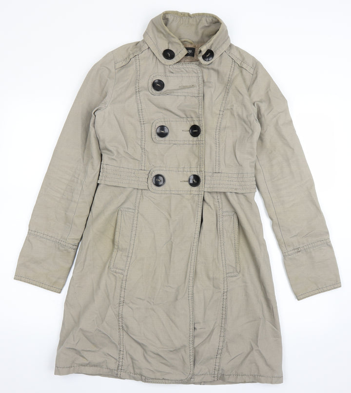 George Womens Beige Jacket Coat Size 8