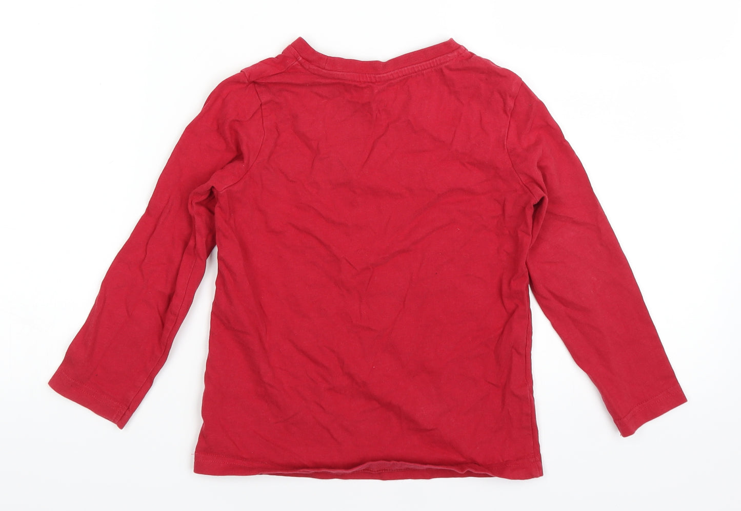 Nutmeg Boys Red   Basic T-Shirt Size 5-6 Years