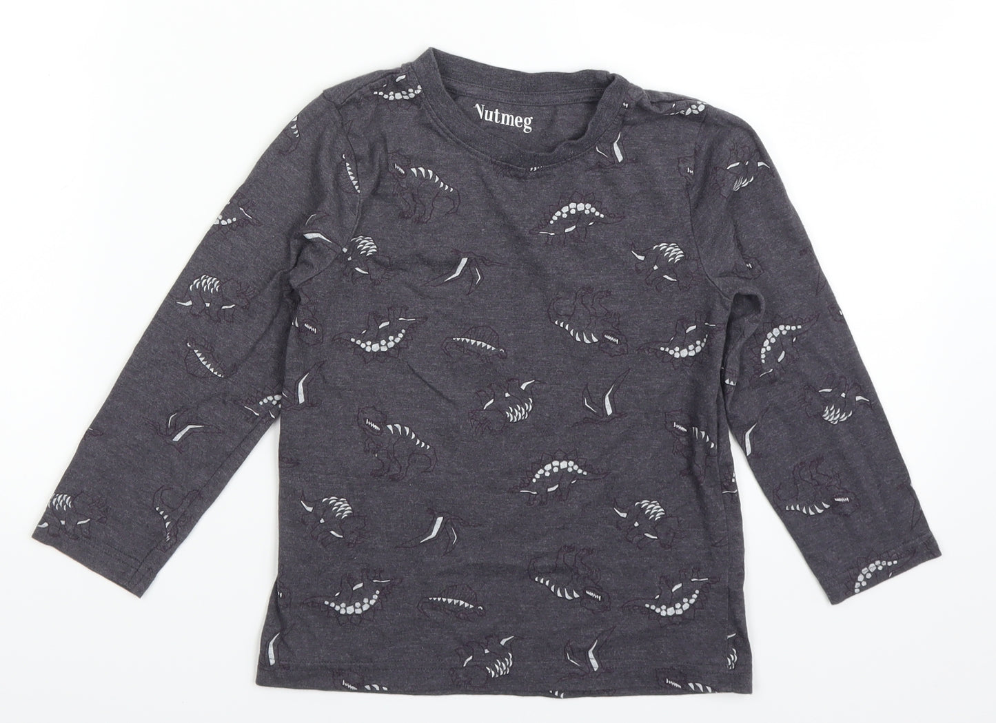 Nutmeg Boys Grey   Basic T-Shirt Size 5-6 Years