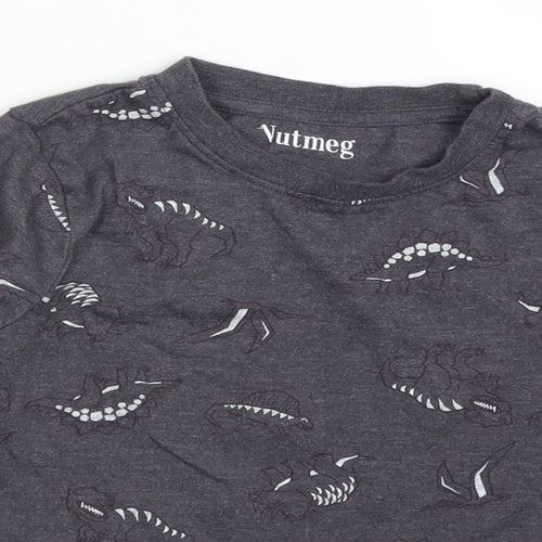 Nutmeg Boys Grey   Basic T-Shirt Size 5-6 Years