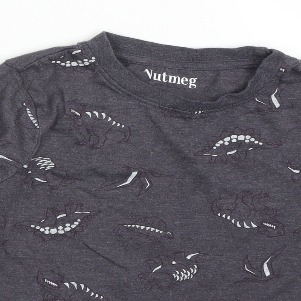 Nutmeg Boys Grey   Basic T-Shirt Size 5-6 Years