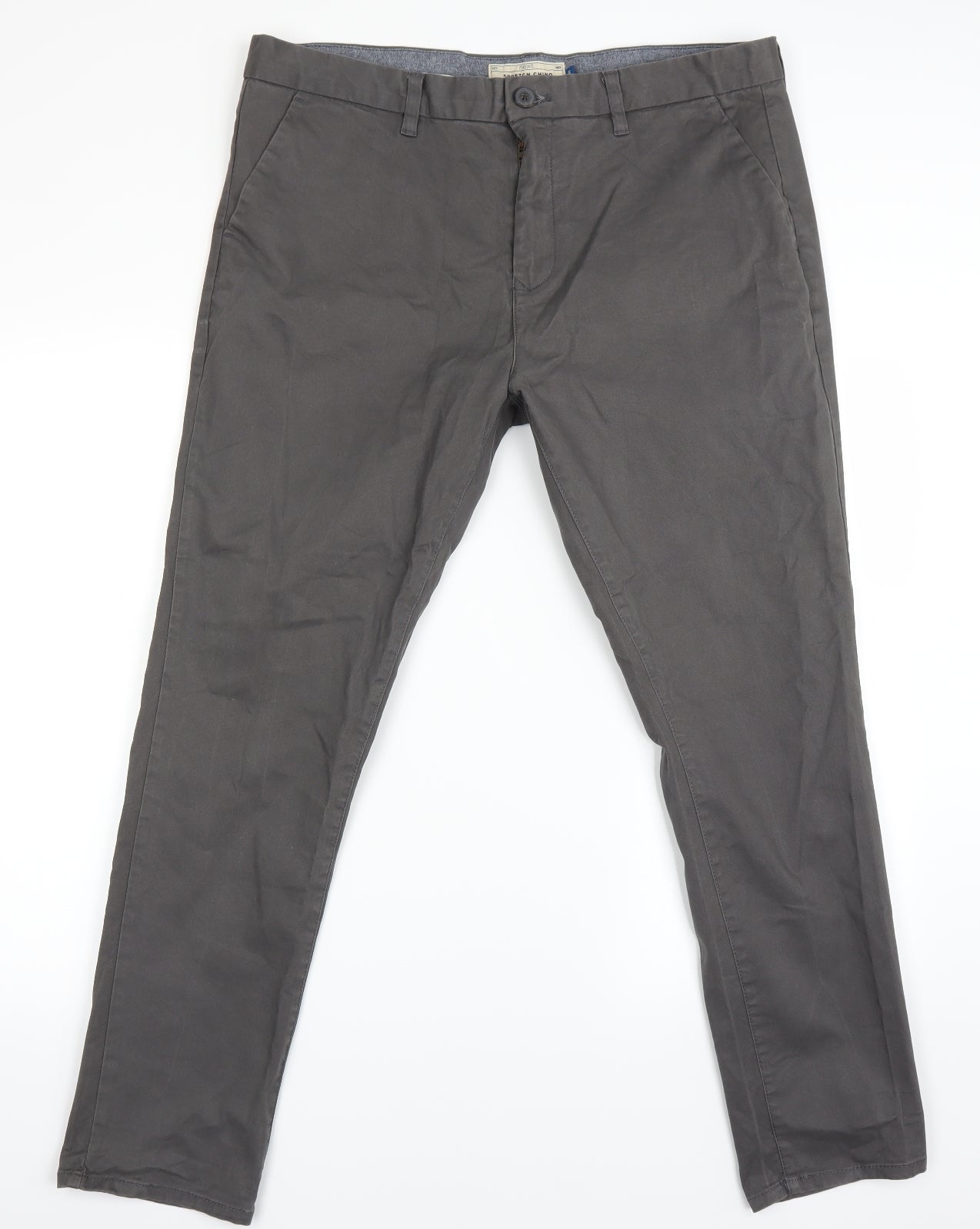 NEXT Mens Grey   Chino Trousers Size 36 in L30 in - skinny