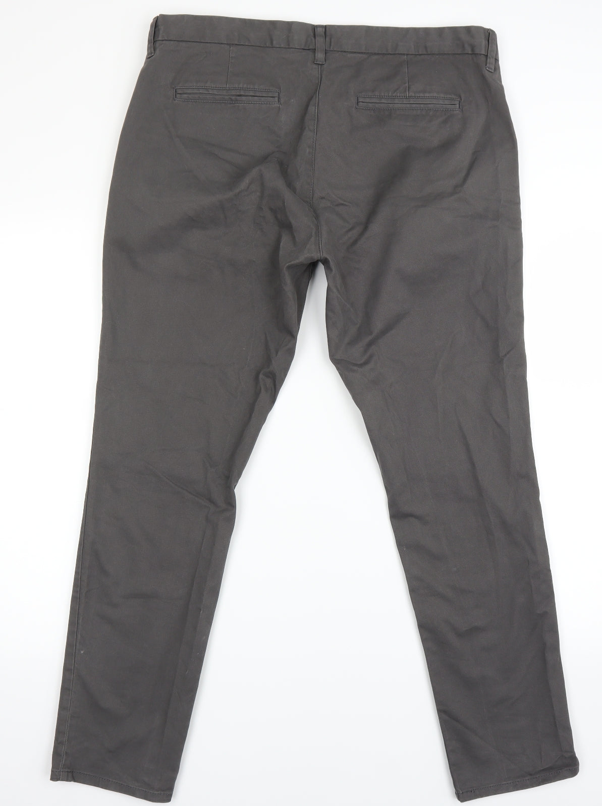 NEXT Mens Grey   Chino Trousers Size 36 in L30 in - skinny