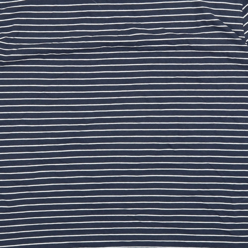 F&F Mens Blue Striped   T-Shirt Size L