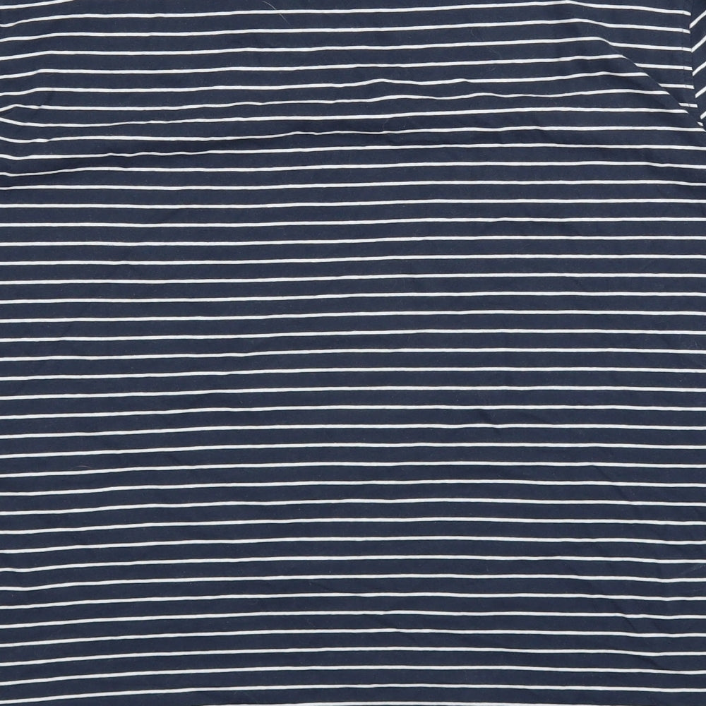 F&F Mens Blue Striped   T-Shirt Size L