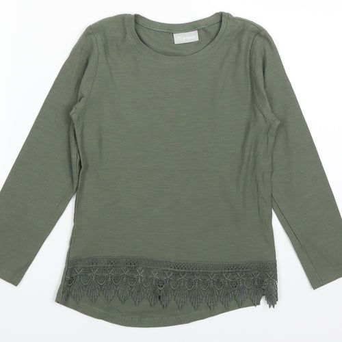 I love girls wear Girls Green   Basic T-Shirt Size 8 Years