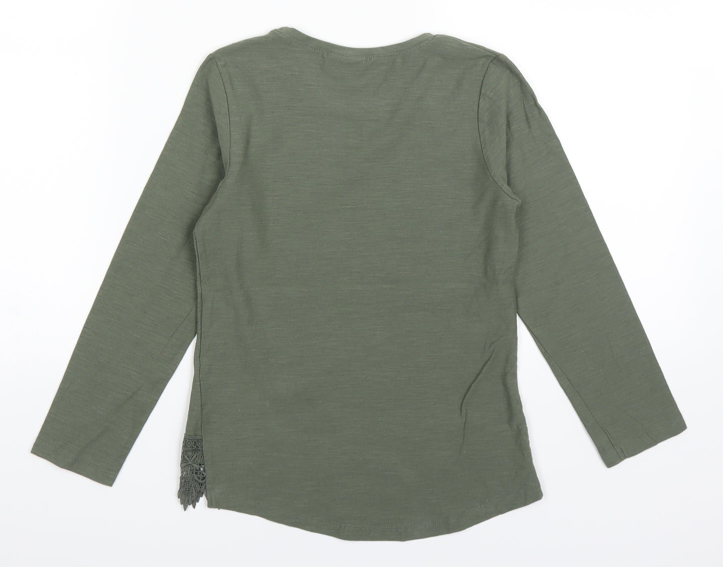 I love girls wear Girls Green   Basic T-Shirt Size 8 Years