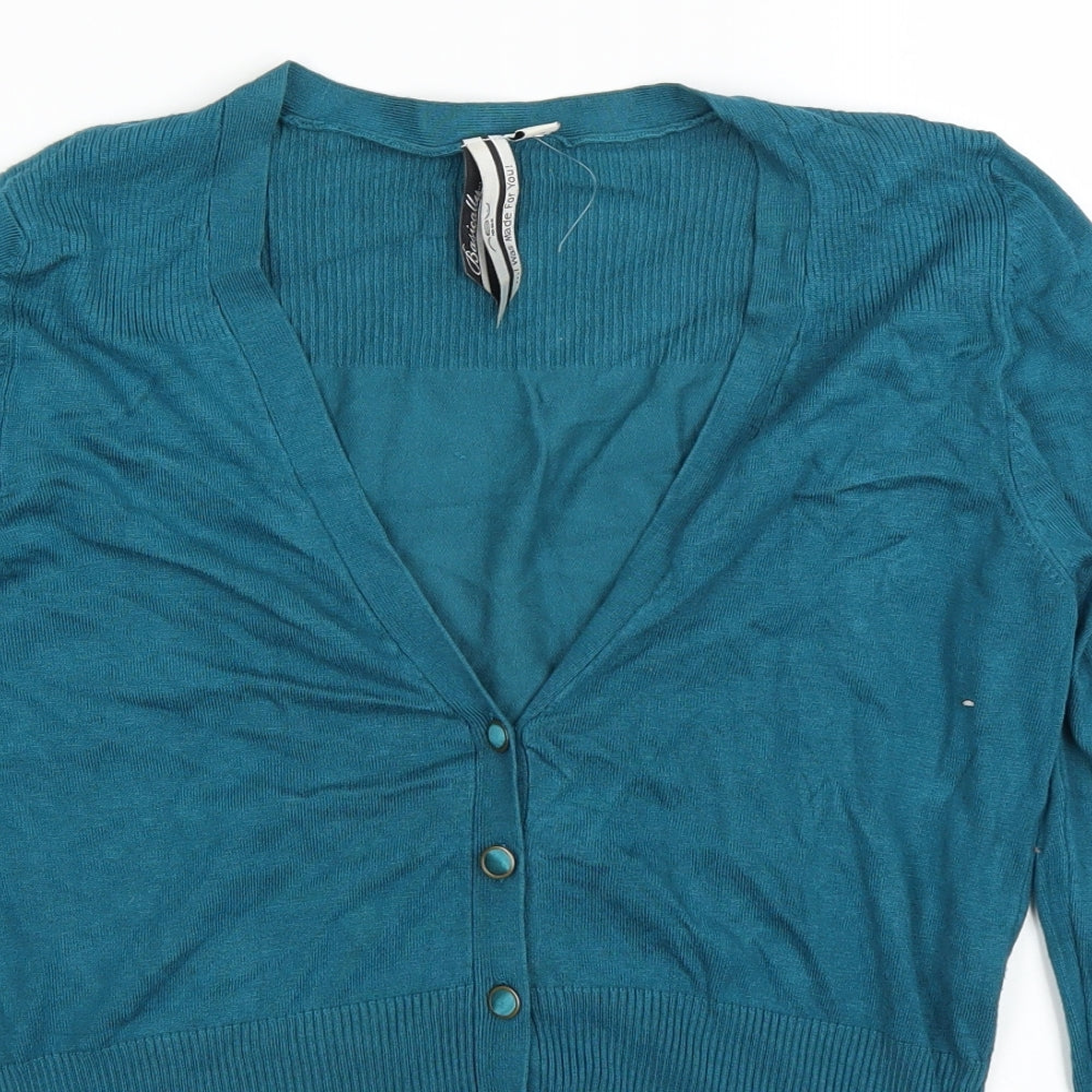New Look Womens Blue   Cardigan Jumper Size 14