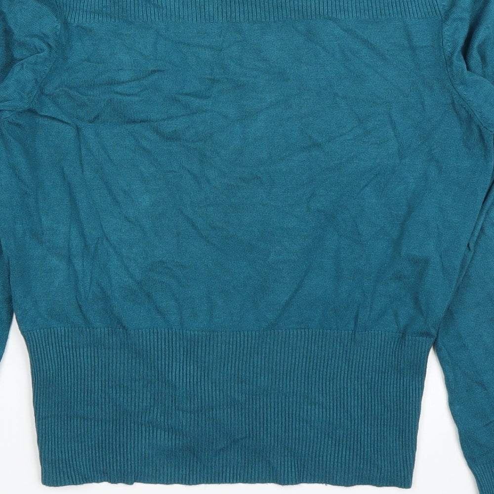 New Look Womens Blue   Cardigan Jumper Size 14