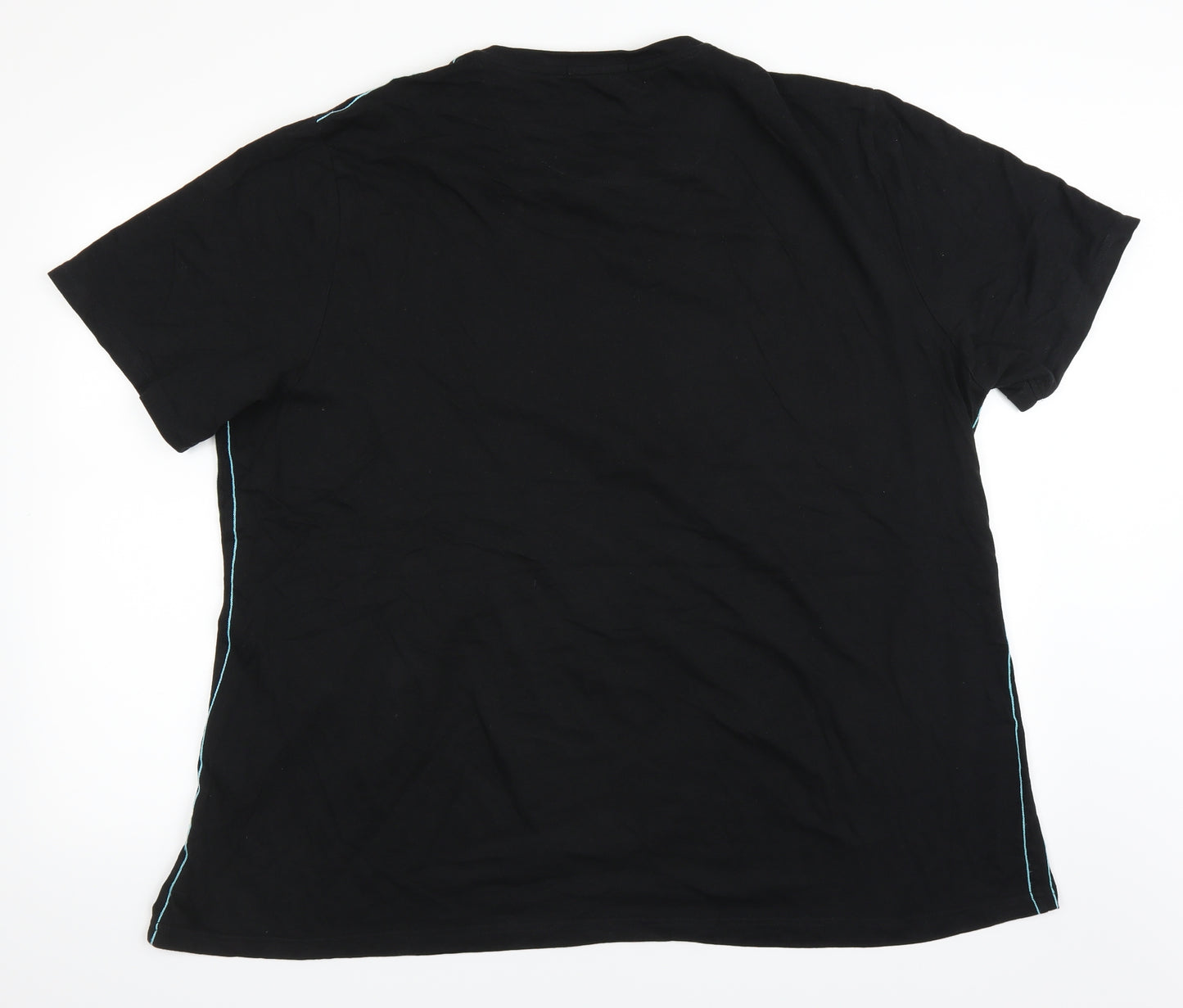 George Mens Black    T-Shirt Size 3XL