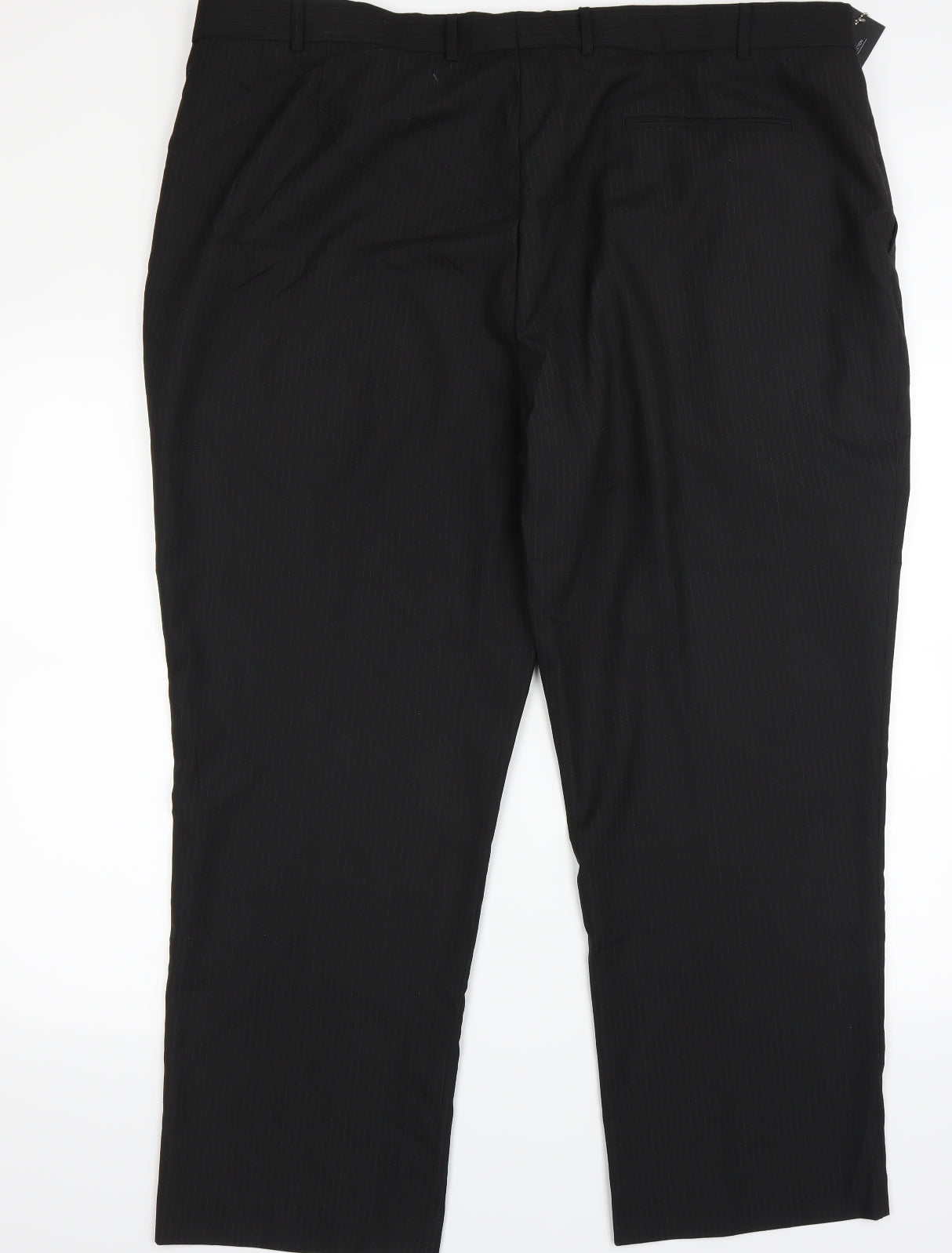 Jacamo Mens Black Striped  Trousers  Size 48 L28 in