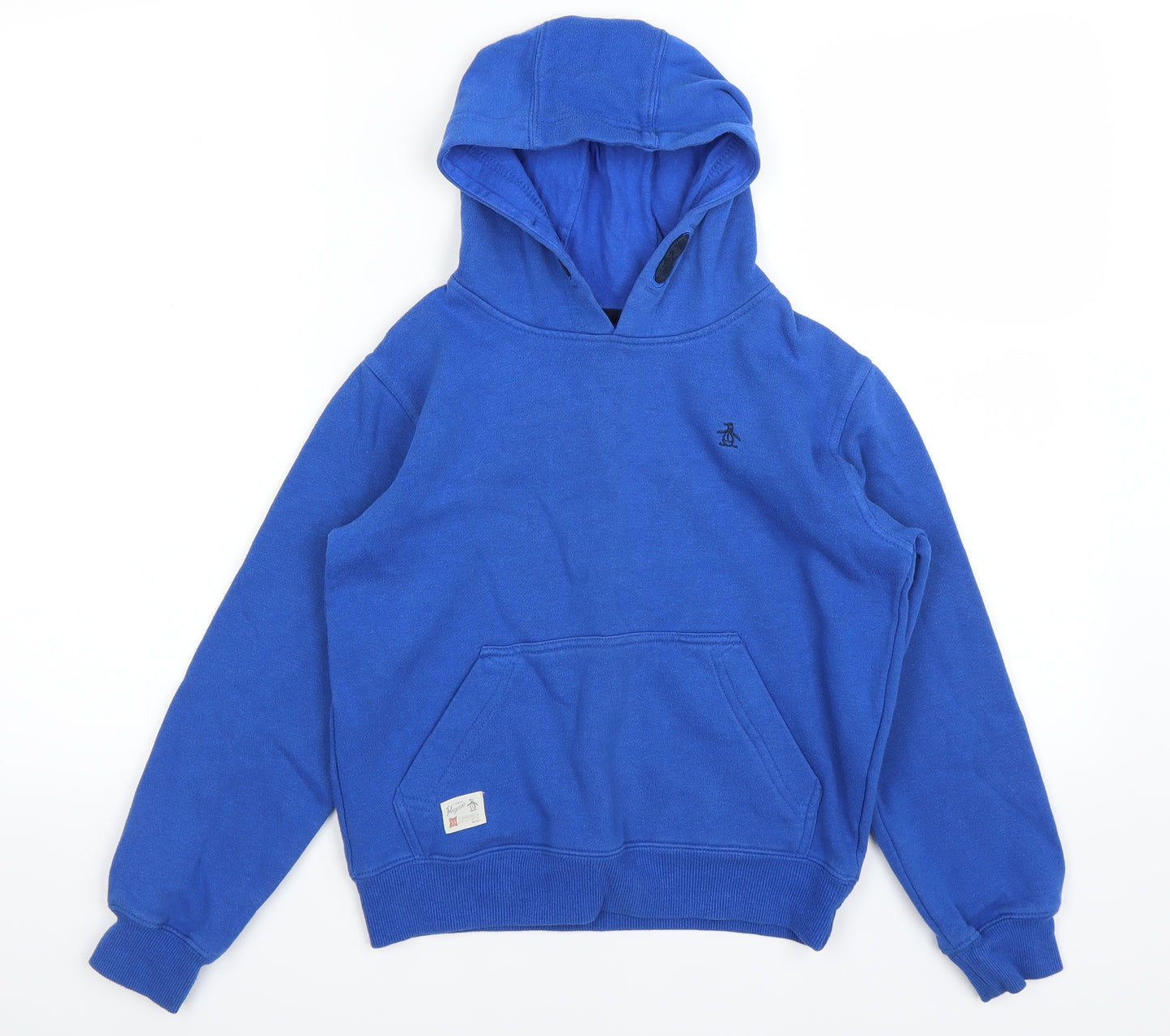 Penguin Boys Blue   Pullover Hoodie Size 10-11 Years