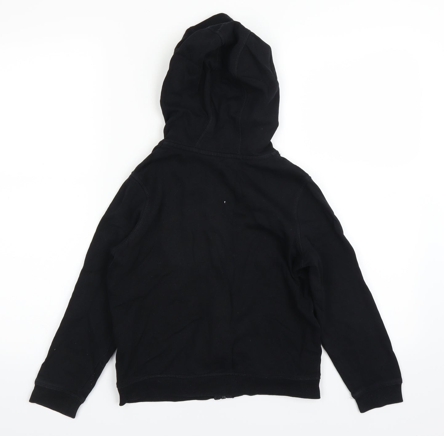 George Boys Black   Full Zip Hoodie Size 8-9 Years