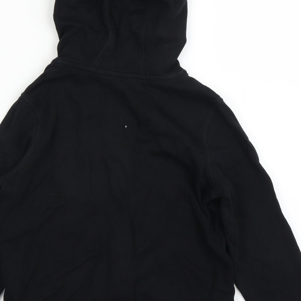 George Boys Black   Full Zip Hoodie Size 8-9 Years