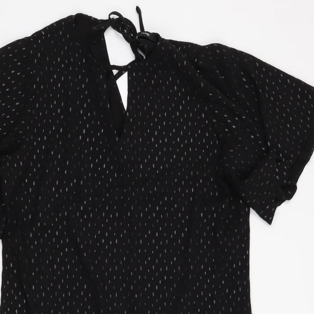 George Womens Black   A-Line  Size 14