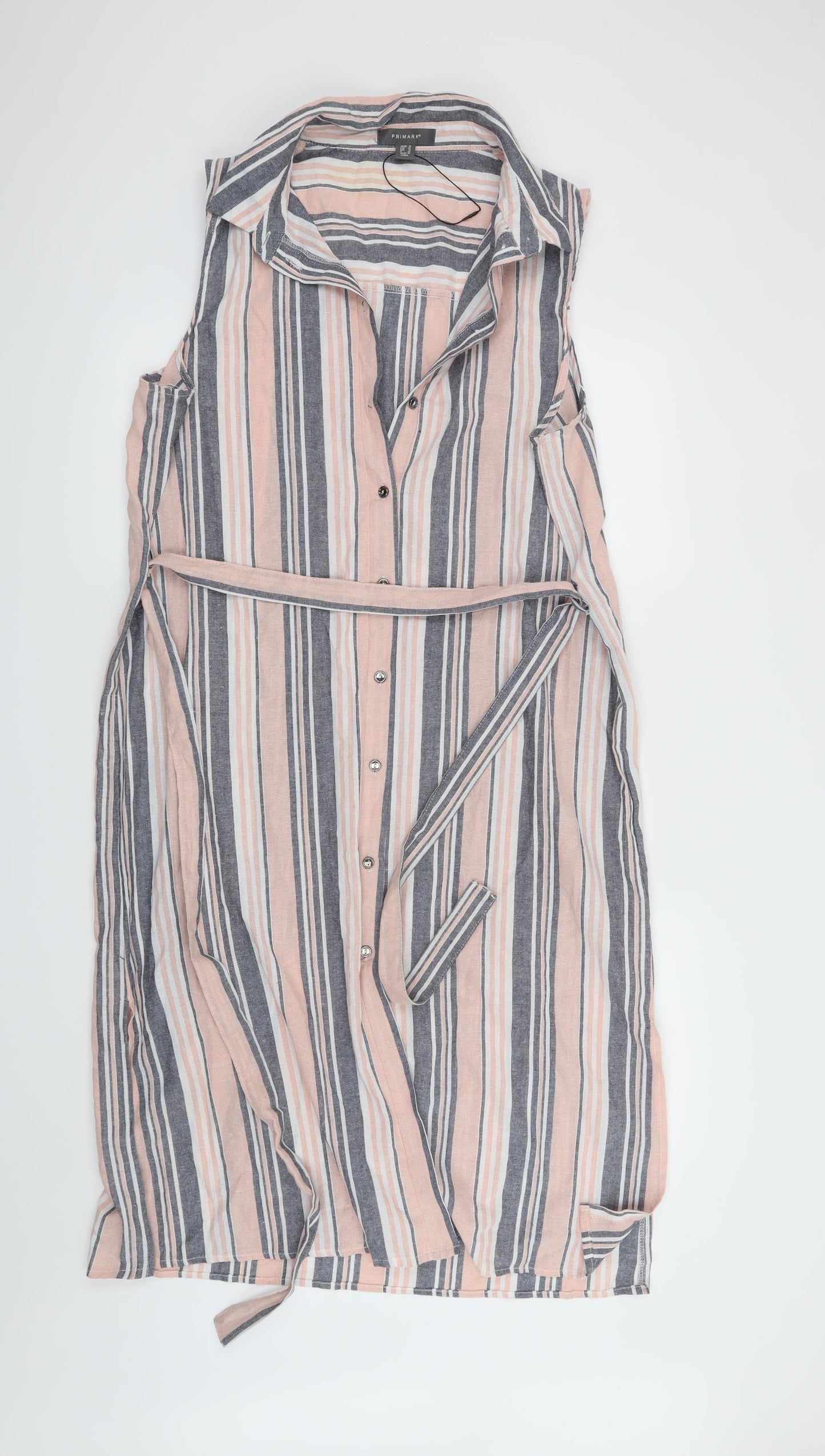 Primark Womens Pink Striped  A-Line  Size 18
