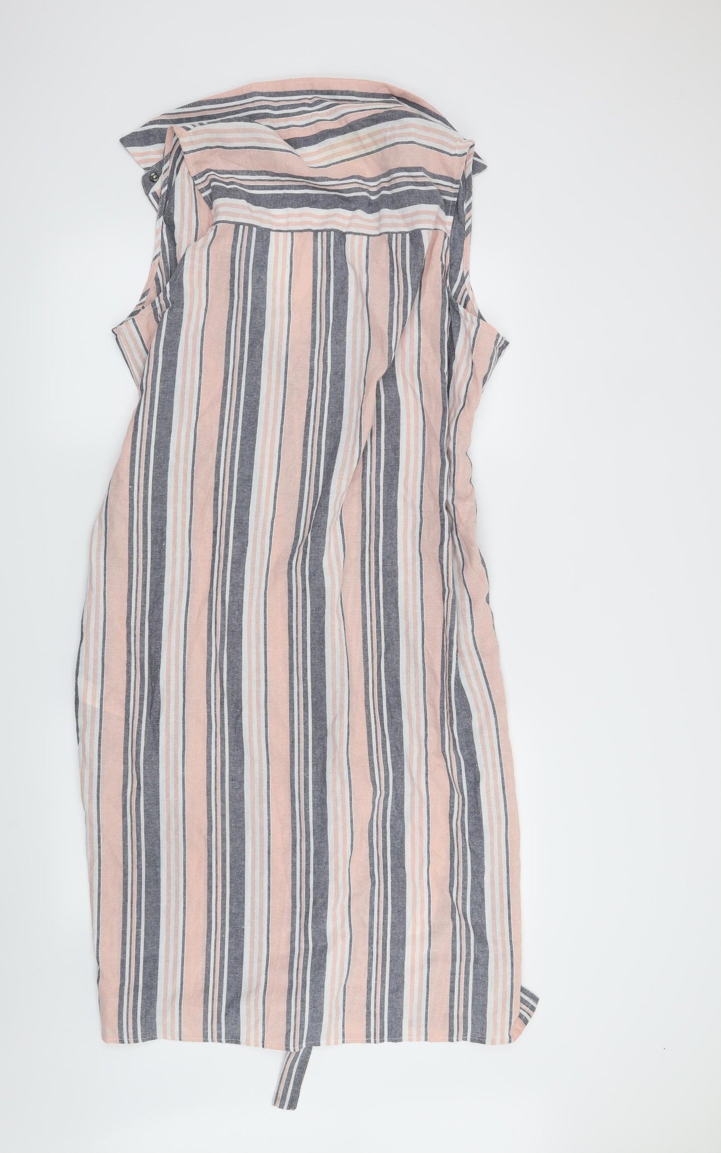 Primark Womens Pink Striped  A-Line  Size 18