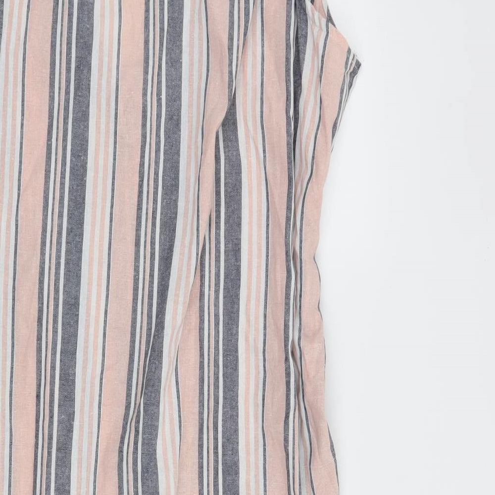 Primark Womens Pink Striped  A-Line  Size 18