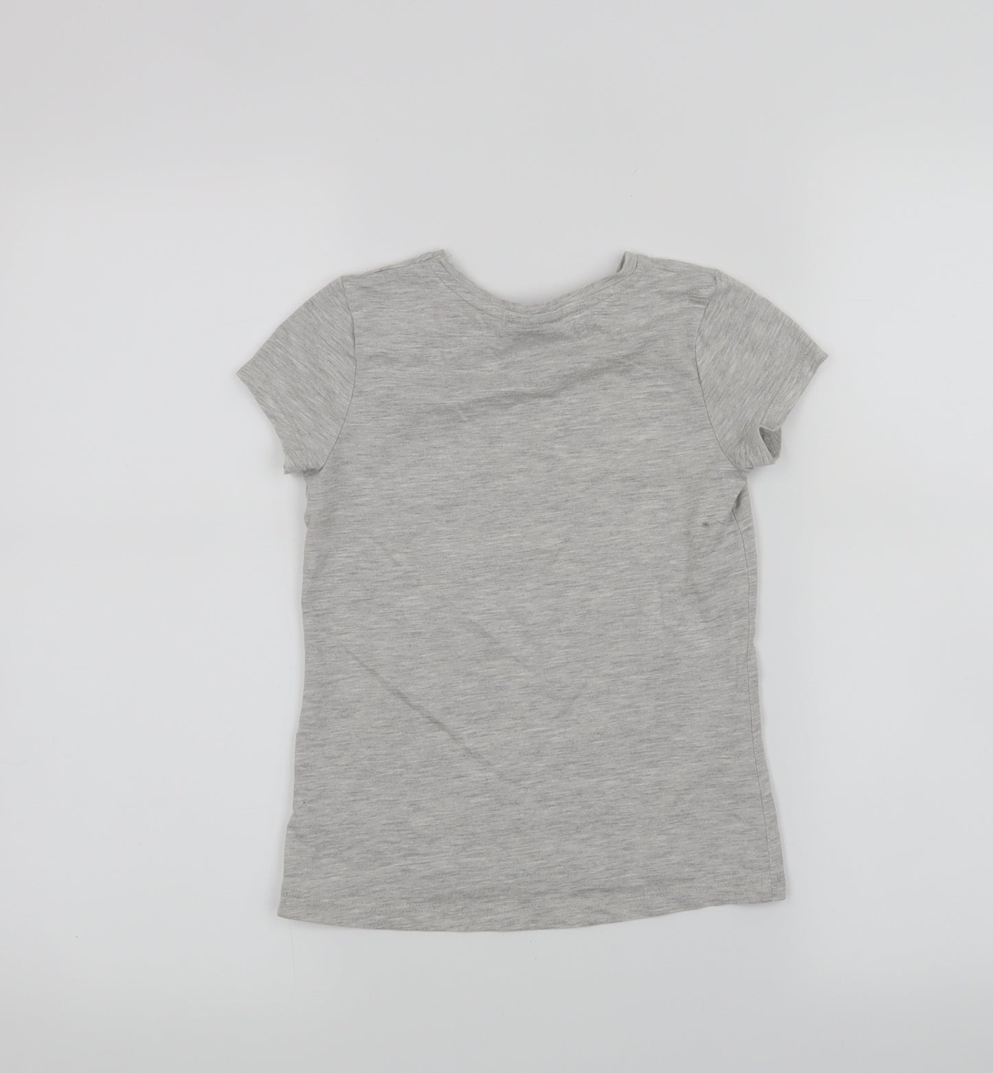 George Girls Grey   Basic T-Shirt Size 5-6 Years
