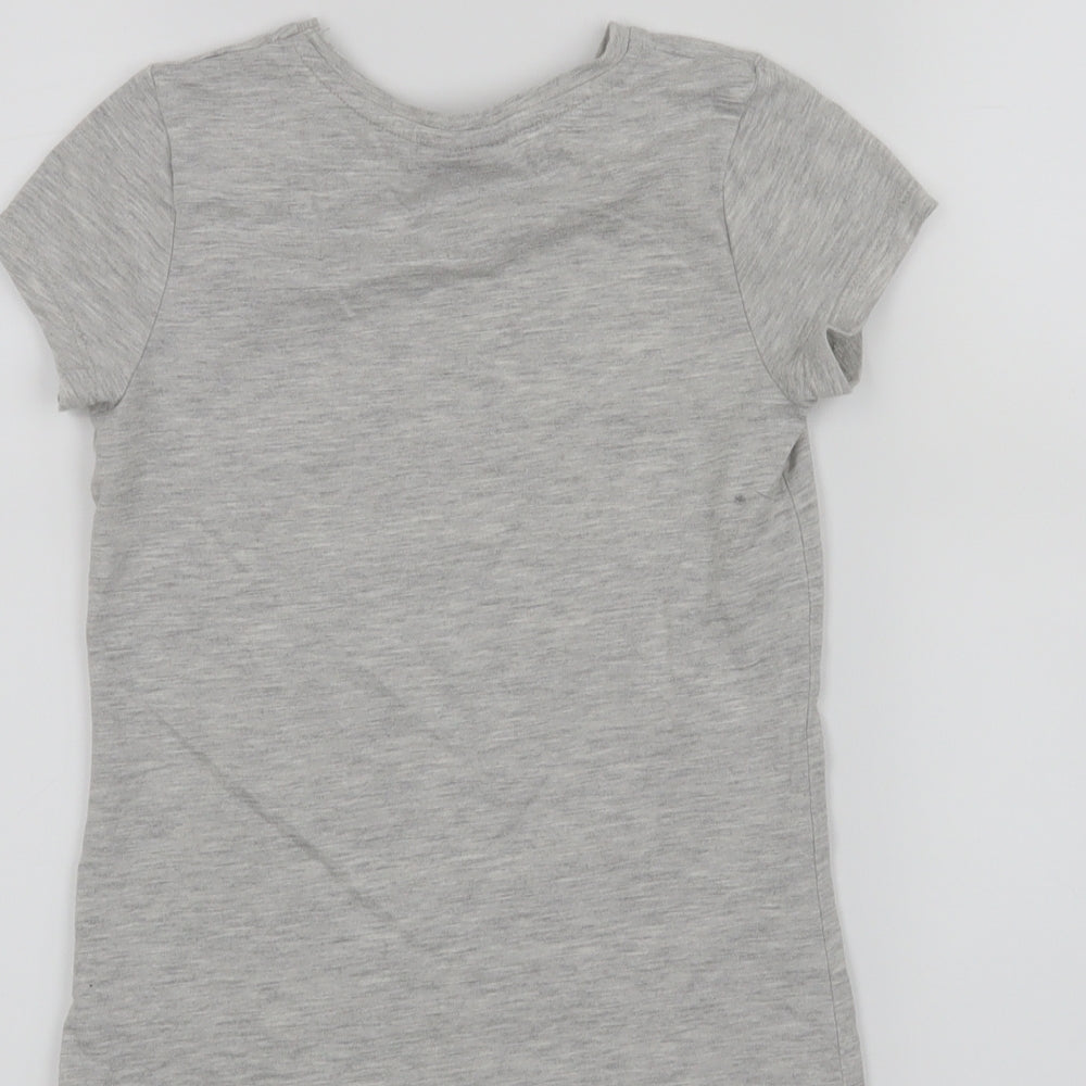 George Girls Grey   Basic T-Shirt Size 5-6 Years