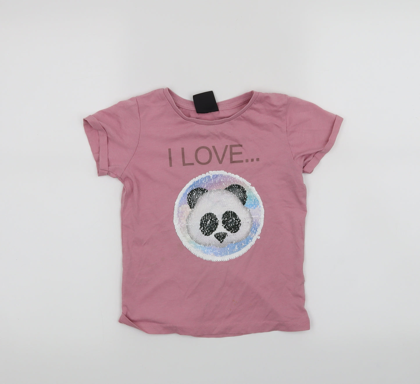Primark Girls Orange   Basic T-Shirt Size 6-7 Years