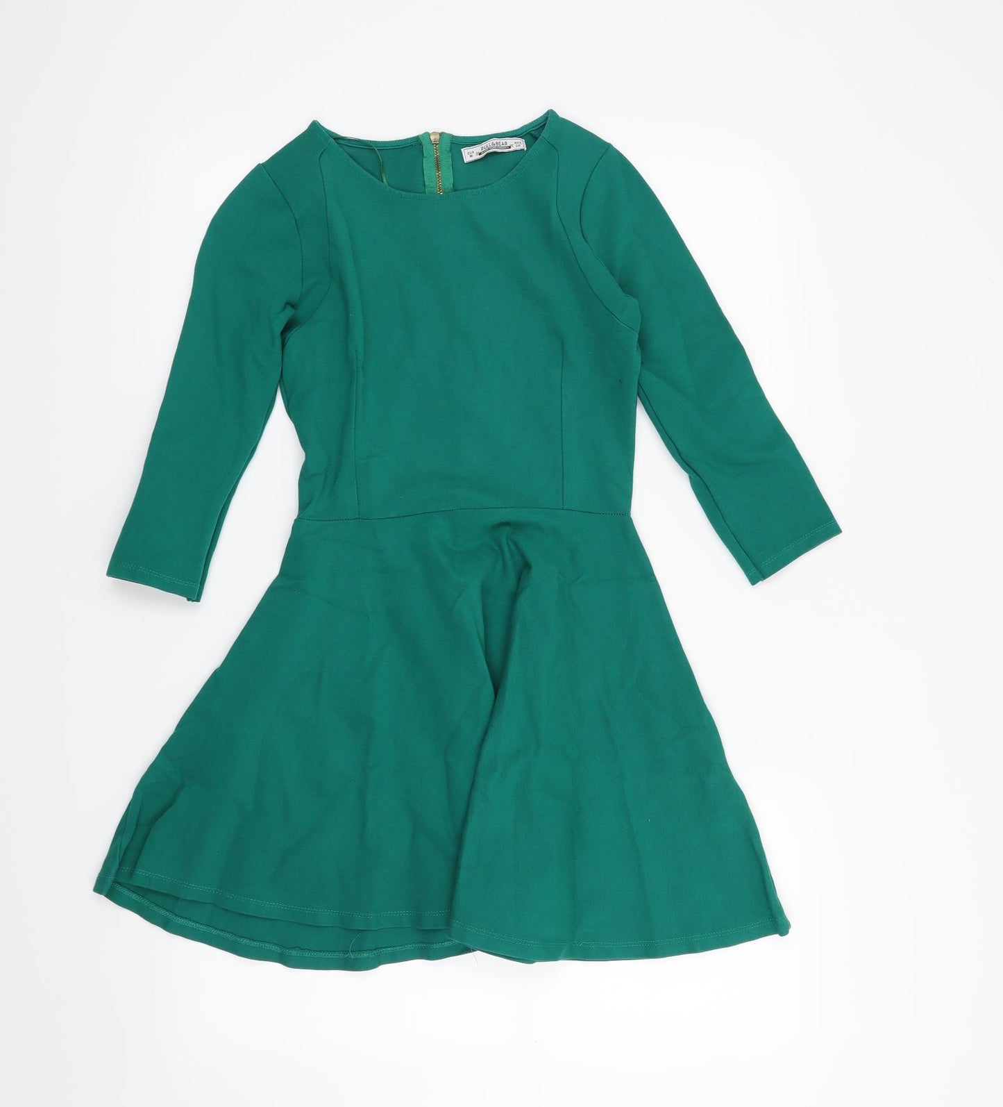 Pull & Bear Womens Green   Skater Dress  Size M