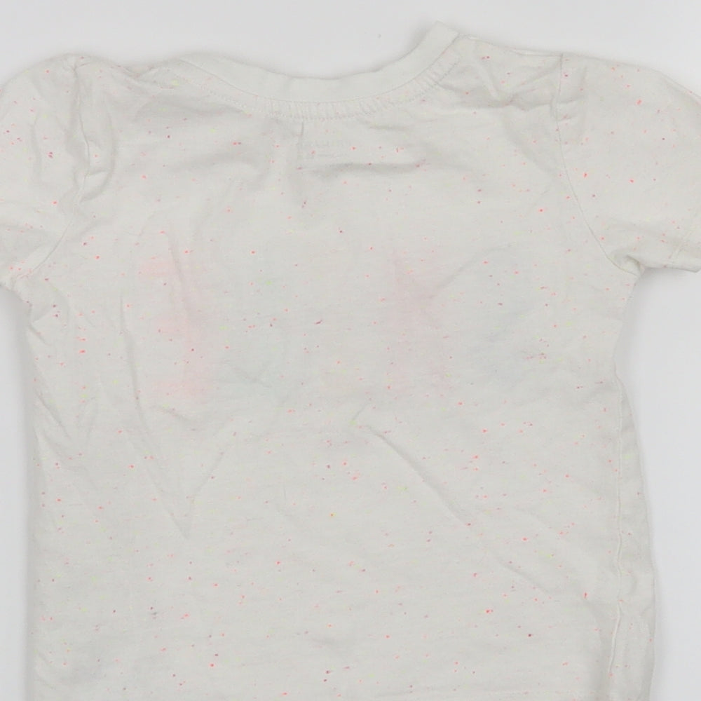 Primark Girls White   Basic T-Shirt Size 24 Months