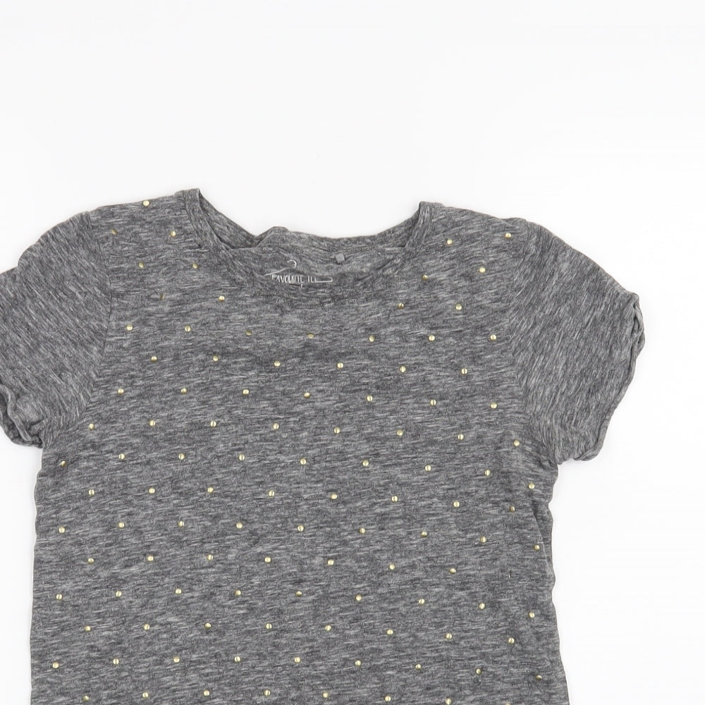 NEXT Girls Grey   Basic T-Shirt Size 10 Years
