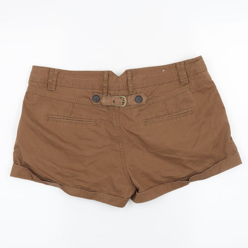 New Look Womens Brown   Cut-Off Shorts Size 12