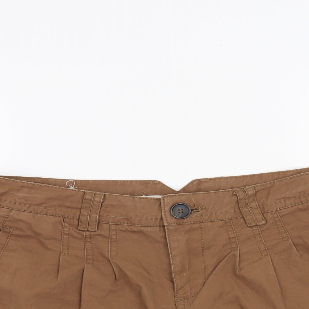 New Look Womens Brown   Cut-Off Shorts Size 12