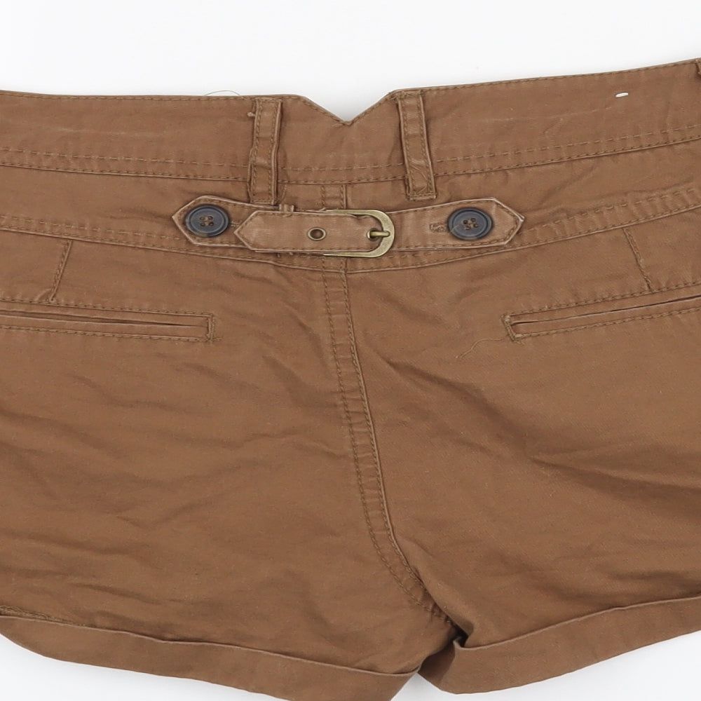 New Look Womens Brown   Cut-Off Shorts Size 12