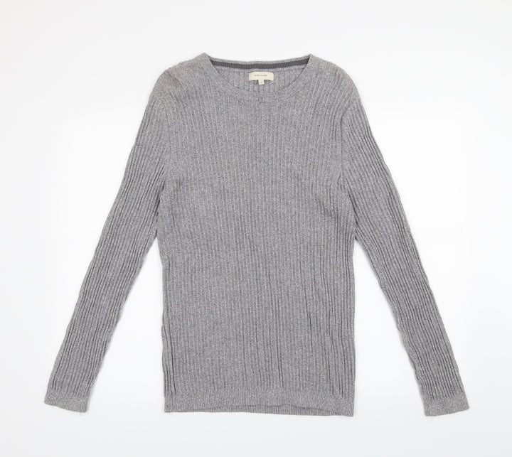 River Island Mens Grey   Pullover Jumper Size L
