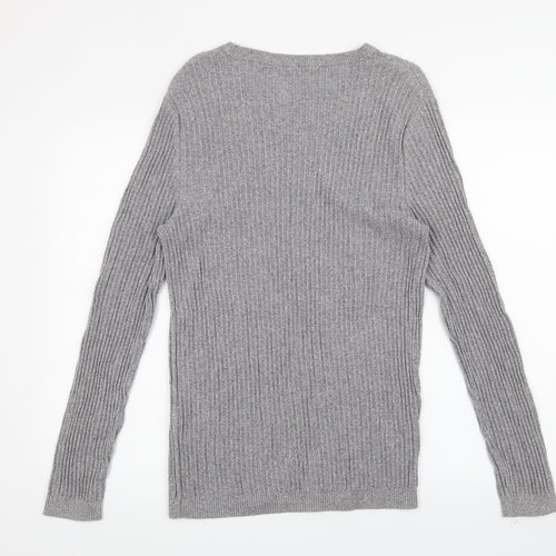 River Island Mens Grey   Pullover Jumper Size L