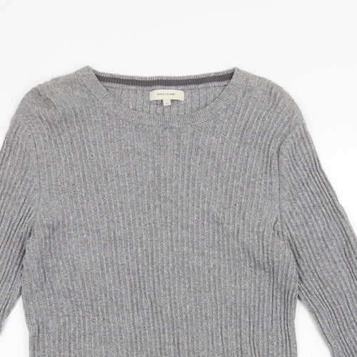 River Island Mens Grey   Pullover Jumper Size L