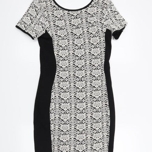 River Island Womens Black   Bodycon  Size 10