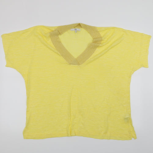 NEXT Womens Yellow   Basic T-Shirt Size L