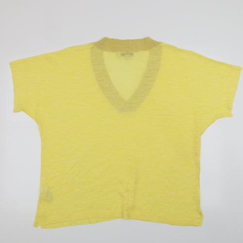 NEXT Womens Yellow   Basic T-Shirt Size L