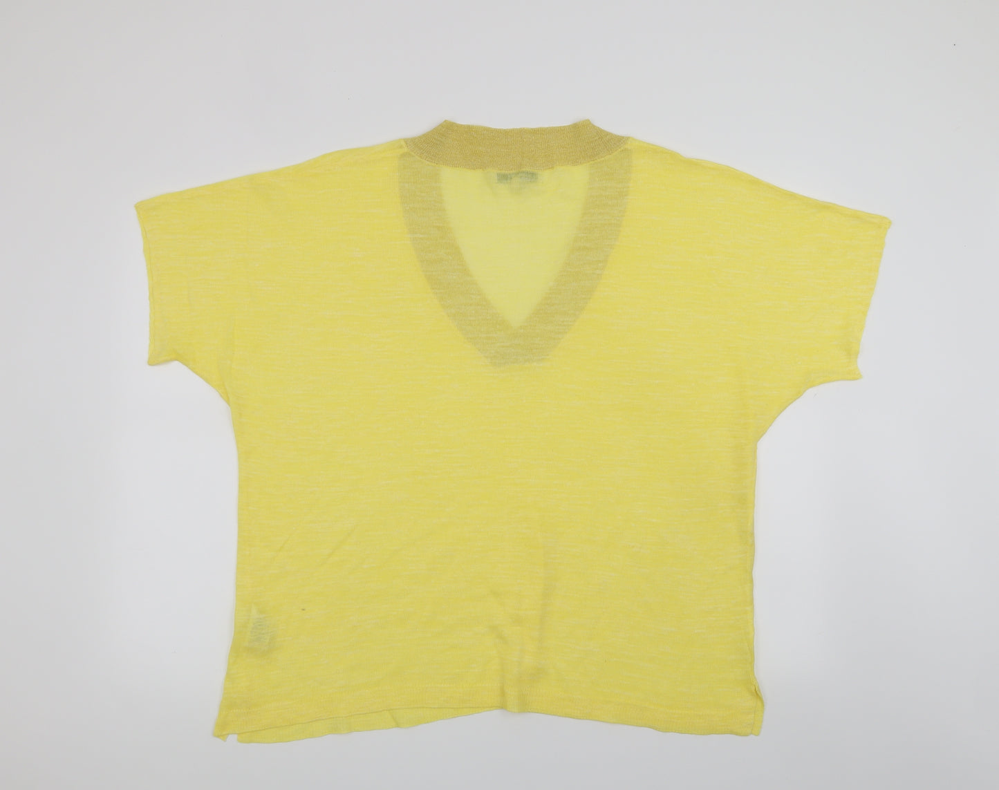 NEXT Womens Yellow   Basic T-Shirt Size L