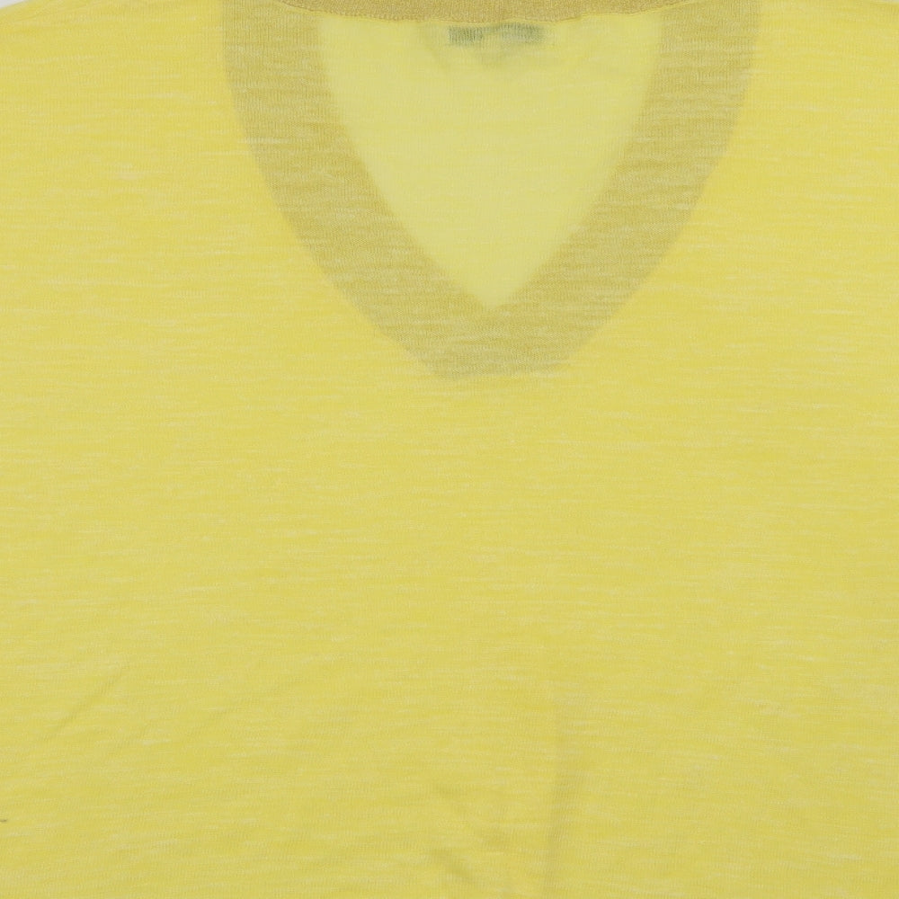 NEXT Womens Yellow   Basic T-Shirt Size L