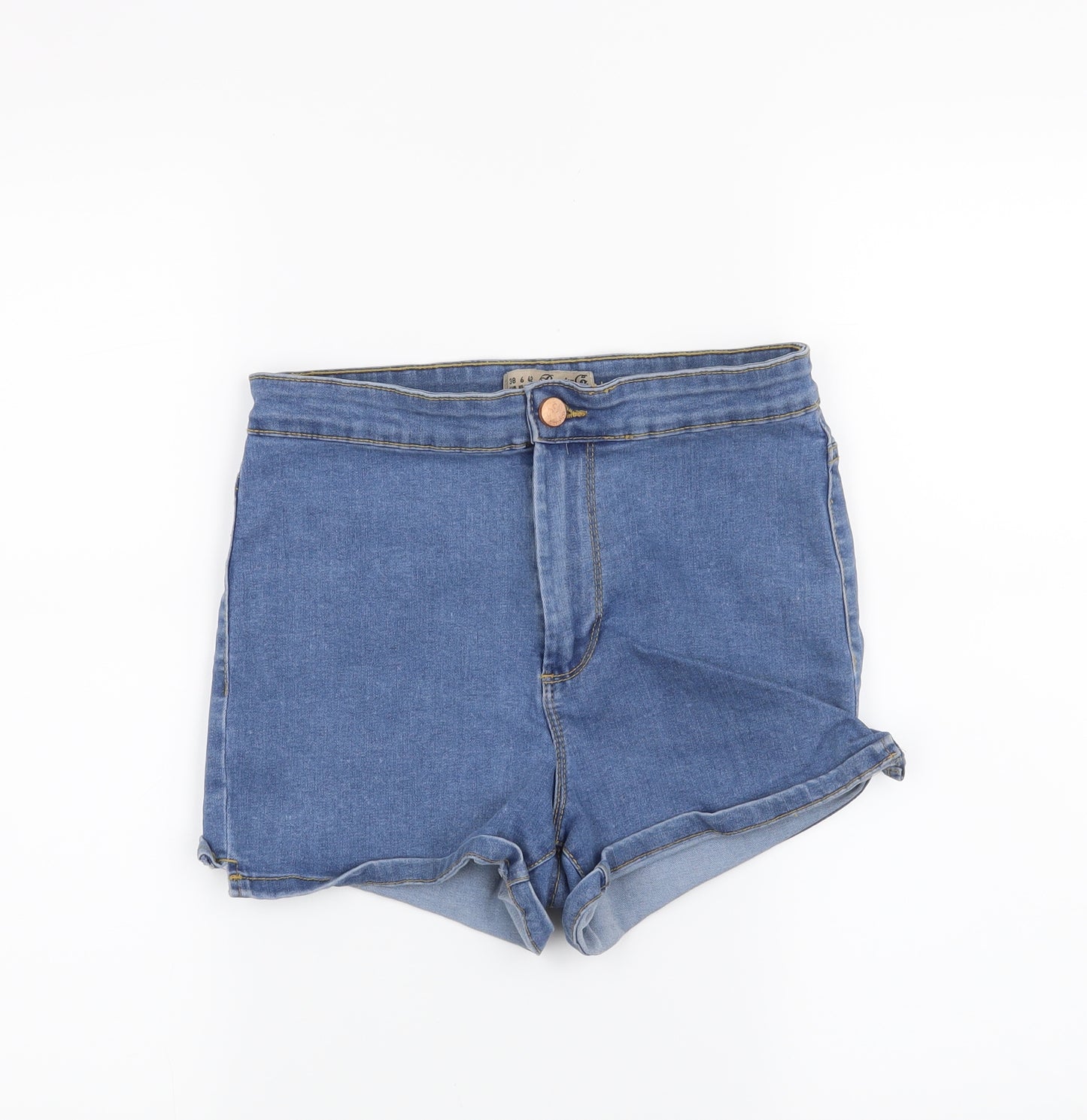 Denim & Co. Womens Blue   Hot Pants Shorts Size 10
