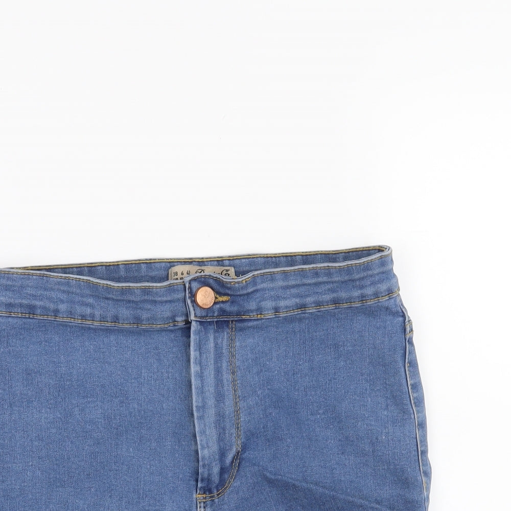 Denim & Co. Womens Blue   Hot Pants Shorts Size 10